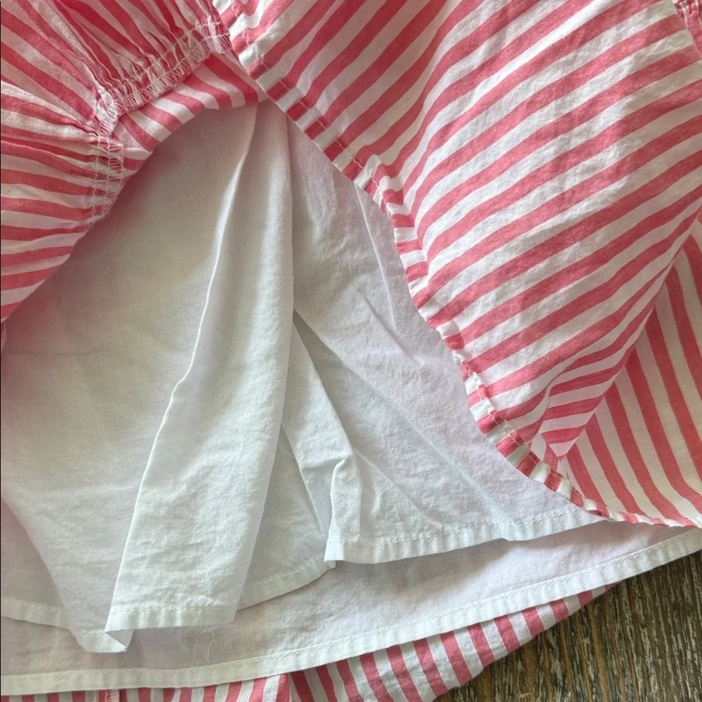 Michael Kors Pink Striped Tiered Lined Women's Skirt XL